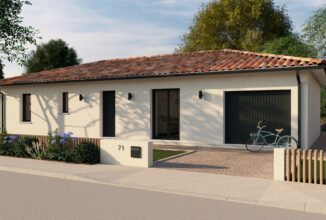 votre maison de 100m2 sur un terrain de 964m2 sur la commune de La Douze au prix de 205000&euro; avec Alpha Constructions